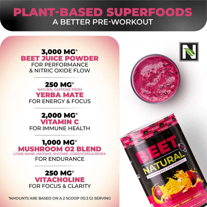 Beet Natural® O₂ - Vegan Pre-Workout