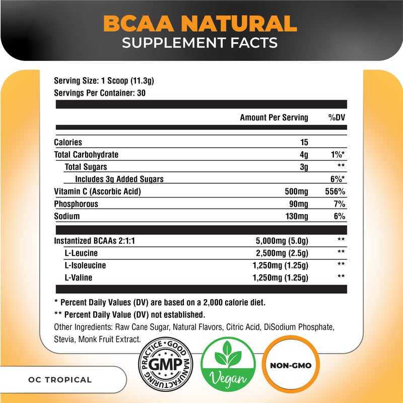 BCAA Natural - Vegan Amino Acids