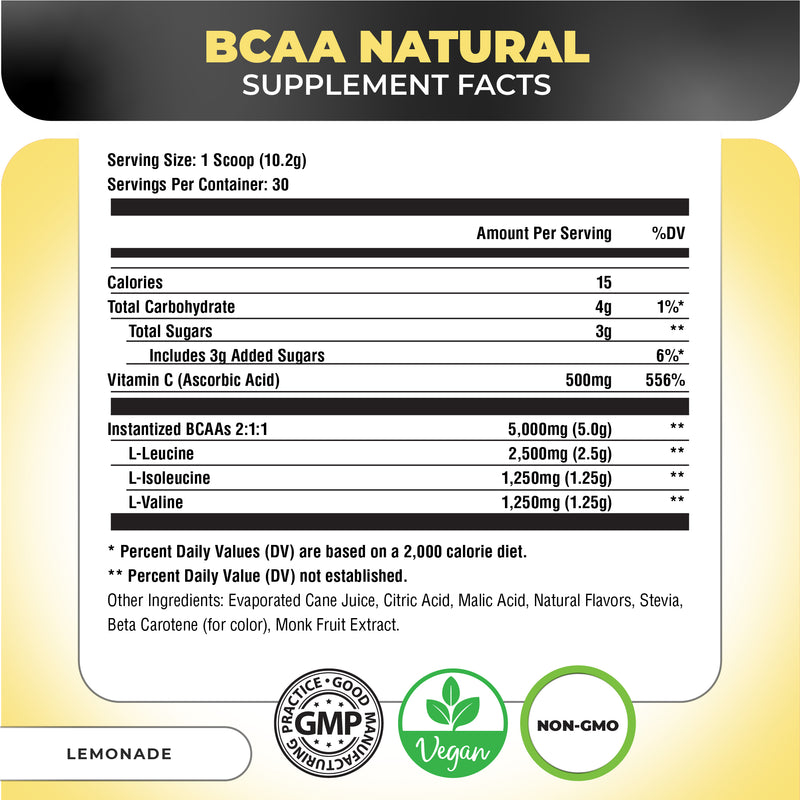 BCAA Natural - Vegan Amino Acids